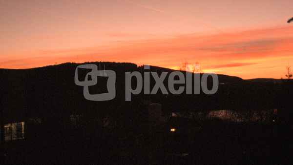 Sonnenuntergang in Thüringen