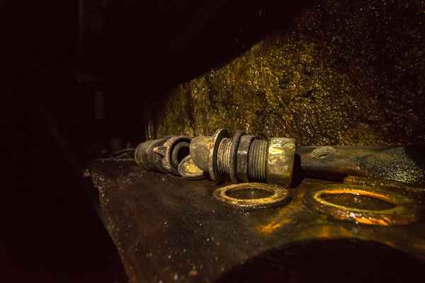 in einer dunklen Ecke