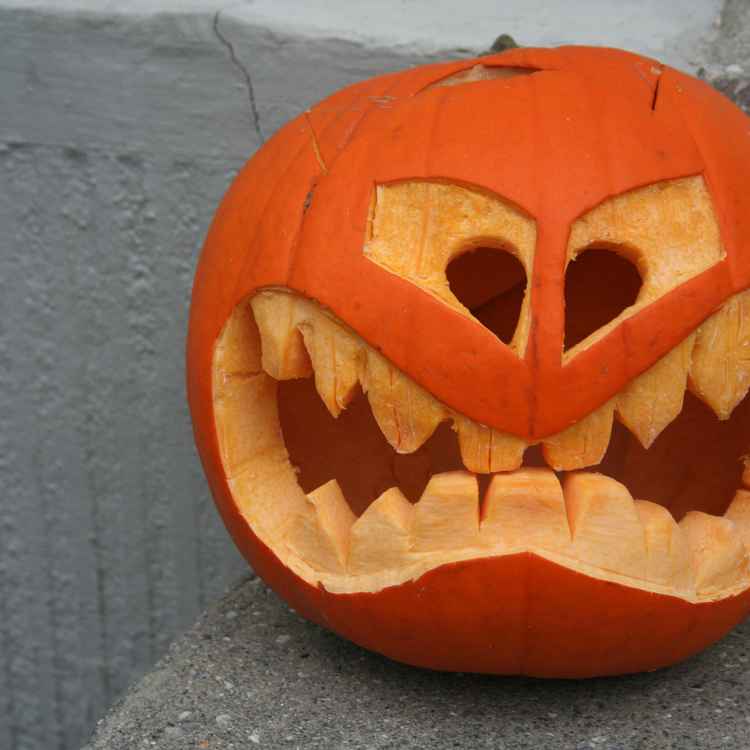 Böser Halloween-Kürbis