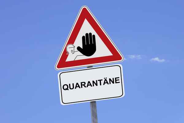Quarantäne - Achtung &#8211; Coronavirus
