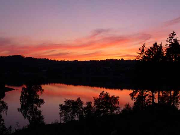 Abendrot an der Sorpe