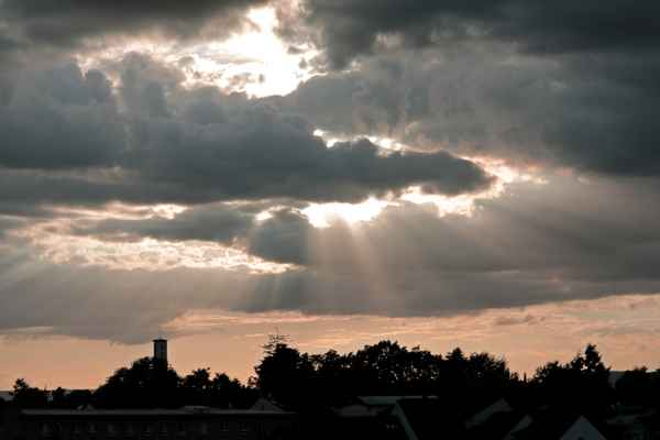 Himmelsspektakel am Abend