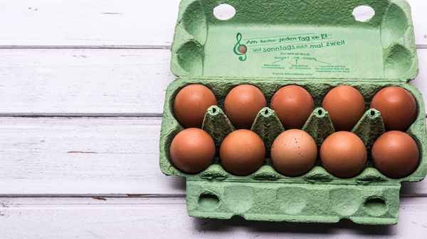 Eier in der Schachtel