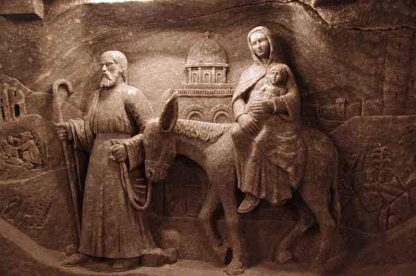 Salz-Relief Flucht nach Ägypten