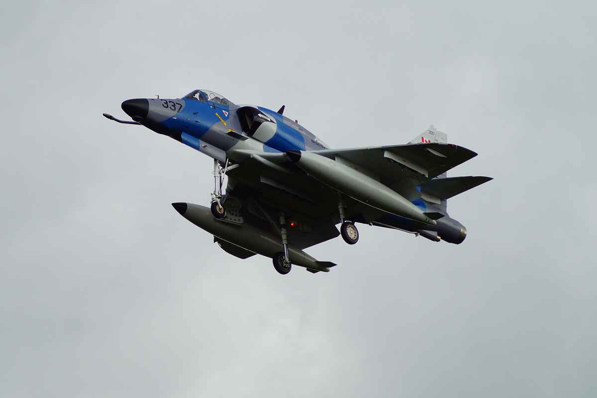 Skyhawk im Endanflug