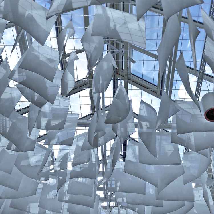 Blick in den Himmel - Weserpark in Bremen