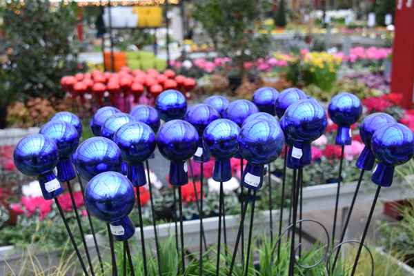 gartendeko blau