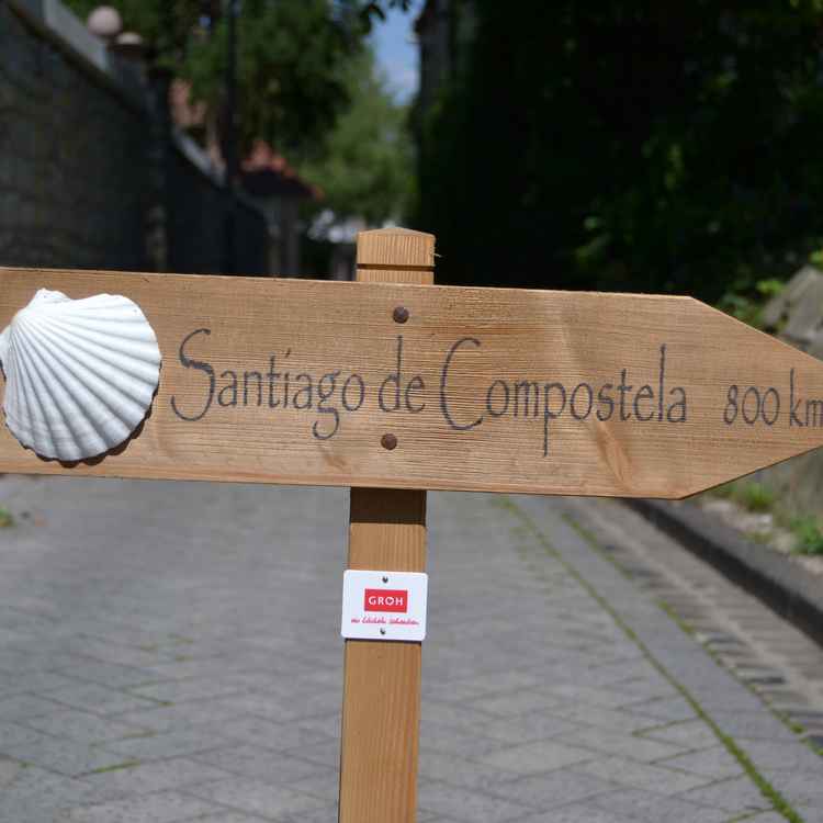 Schild Santiago de Compostela