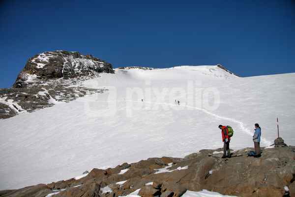 Weg über den Gletscher