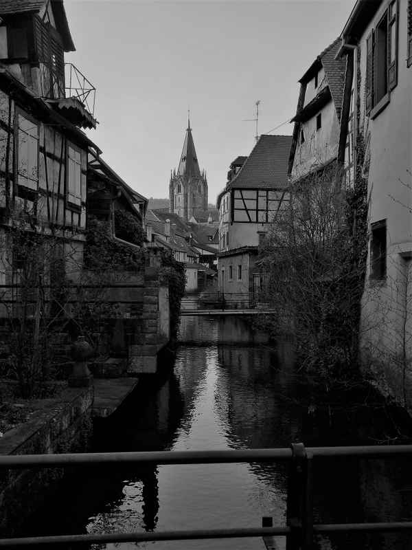 Malerischer Winkel in Wisssembourg/Elsaß