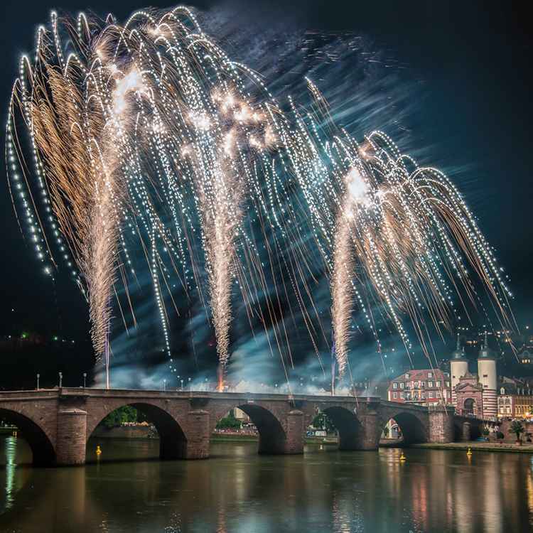 Feuerwerk in Heidelberg