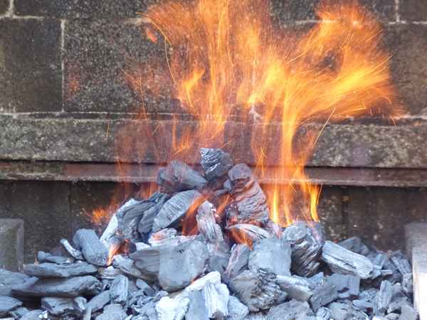 Holzkohlenfeuer 14.6.2015