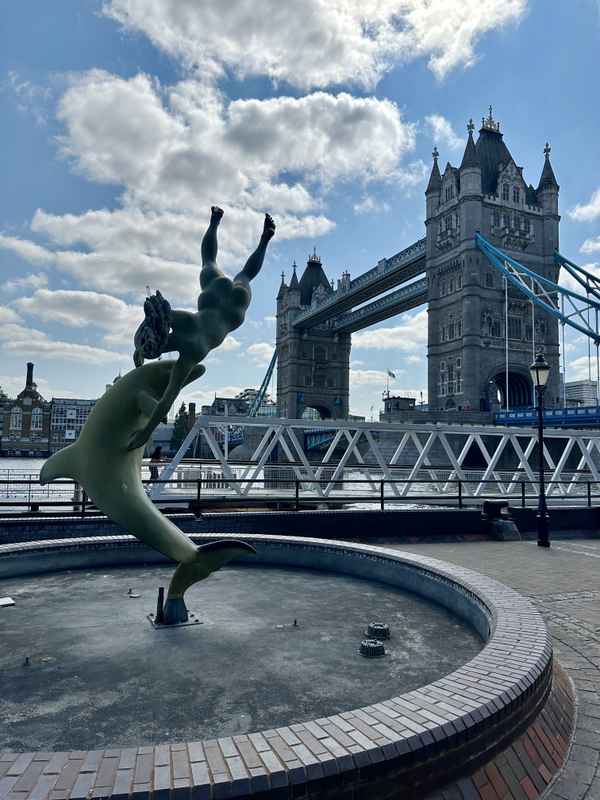 The girl and the dolphin