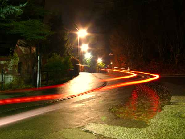 Nachts auf der Straße