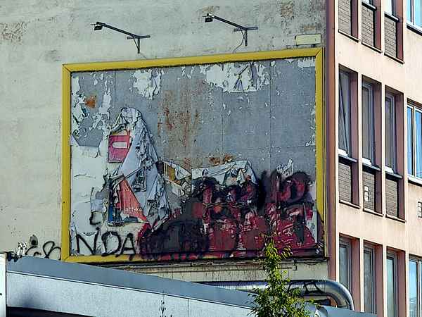 urban wall art - natural destruction