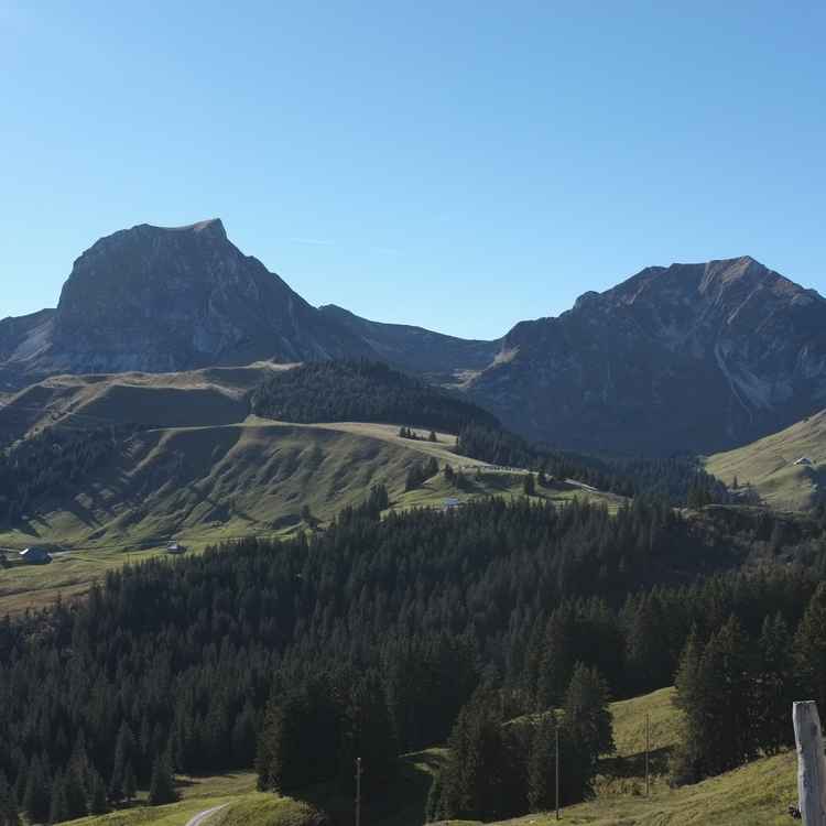 Die Gegend beim Gantrischgebiet