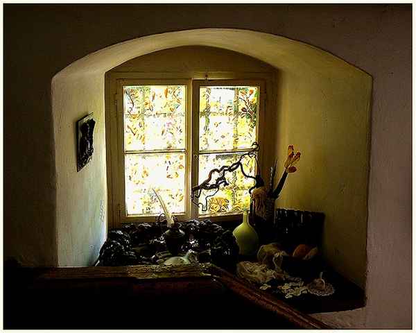 farbenfrohes Fenster