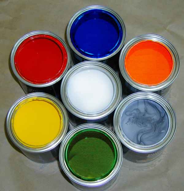 Bunte Autolacke