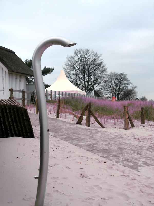 Dusche am Strand