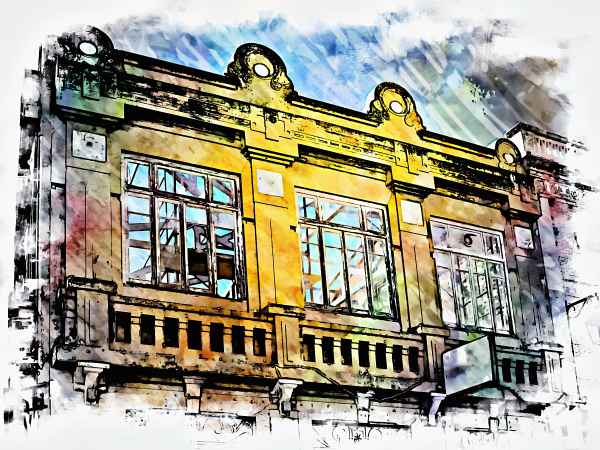 Ruine in der Altstadt von Portimao