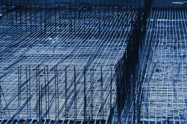 Baustelle - Stahlmattengeflecht