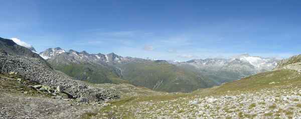 Panoramablick über das Urserental