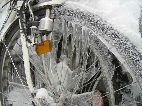 Eis-Fahrrad