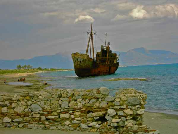 gestrandetes  schiff