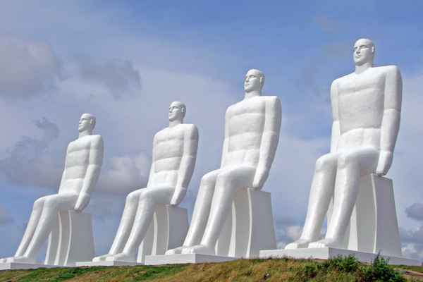 Mensch am Meer - Esbjerg Dänemark