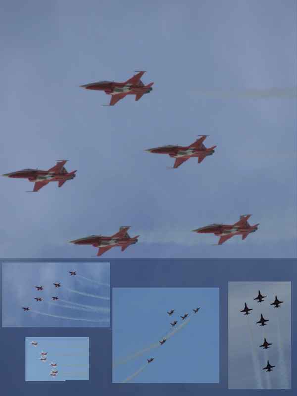 Formationsflug der Patrouille Suisse
