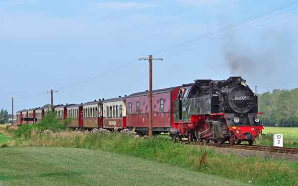 Der "Molli" unterwegs . . . . .