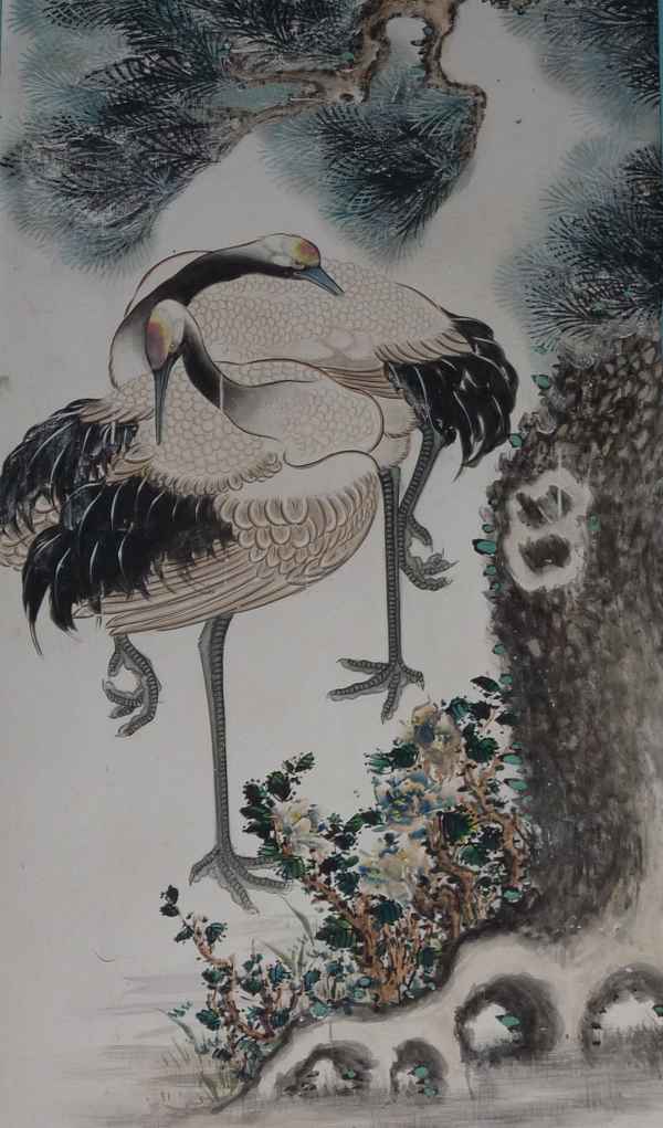 Stillleben: Kraniche