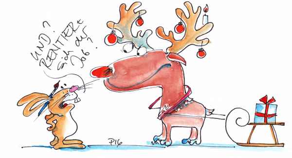 Osterhase trifft Rentier