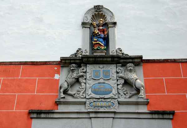 Marien Applikation an der Kirche zu Odenthal, Bergisches Land #2