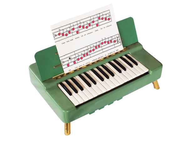 Elektrisches Musikinstrument mit Noten