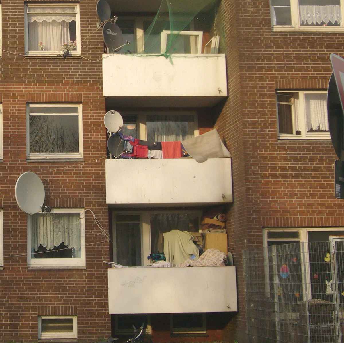 Fassade eines Hauses in Hamburg-Bilbrook