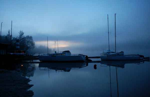 Abendstimmung am Greifenbachstauweiher
