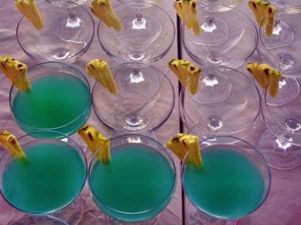 Giftgrüner Cocktail