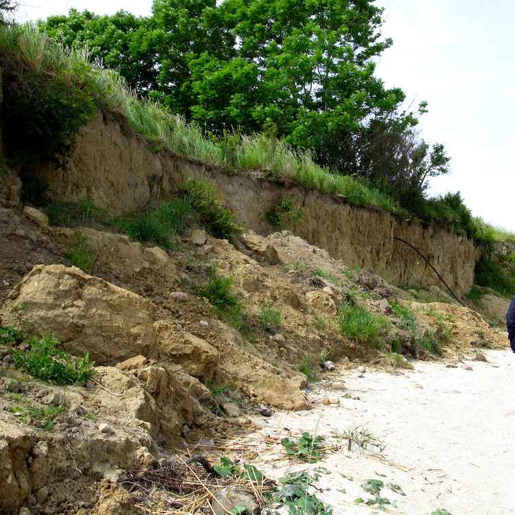 Steilküste in Stein