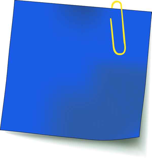 Notizzettel Sticker blau