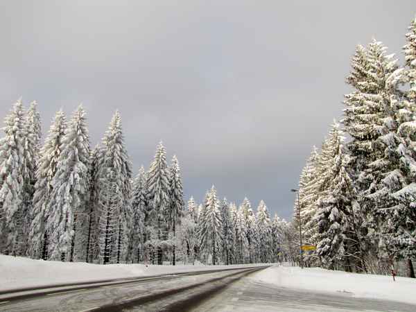 Wintereinbruch an der B 500