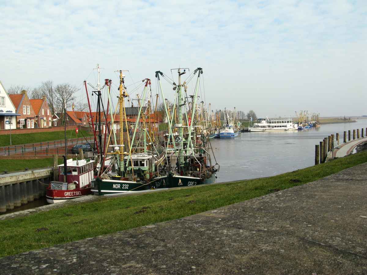 Kutter im Hafen von Greetsiel