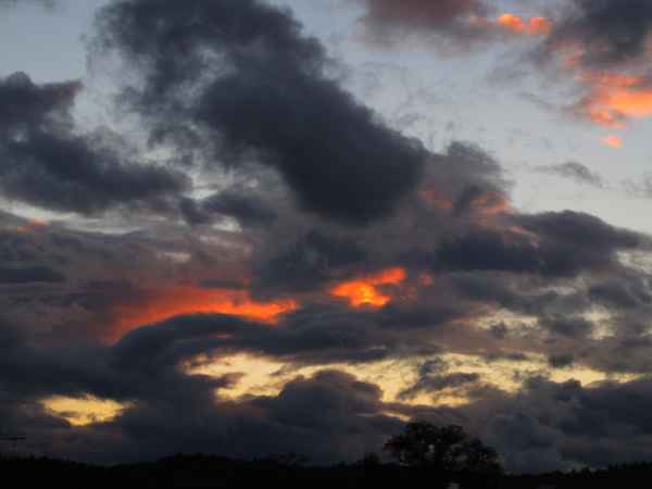 Wenn abends der Himmel brennt