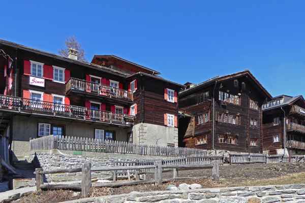 Alter Dorfkern in Saas-Fee