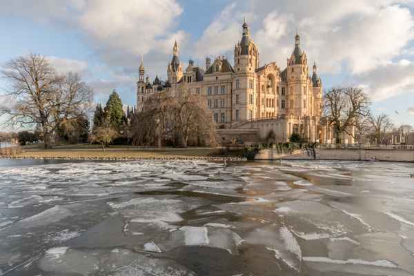 Schweriner Schloss im Winter