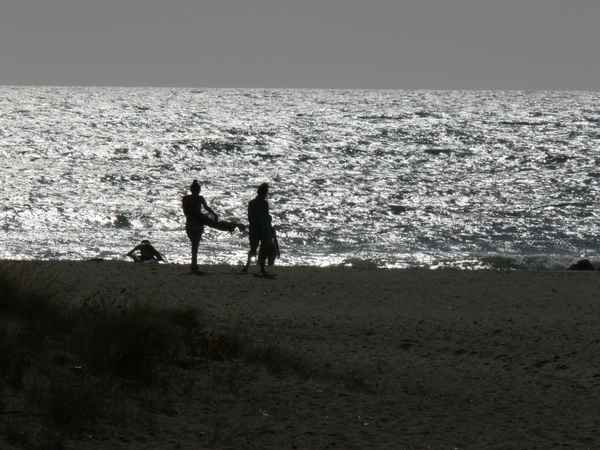 Silhouette am Mittelmeer