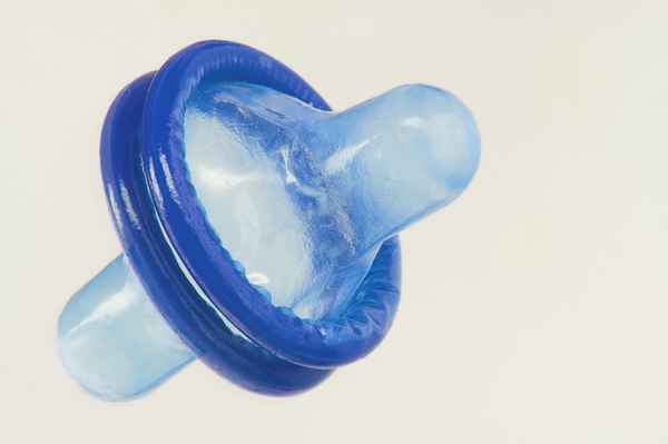 Blaues Kondom