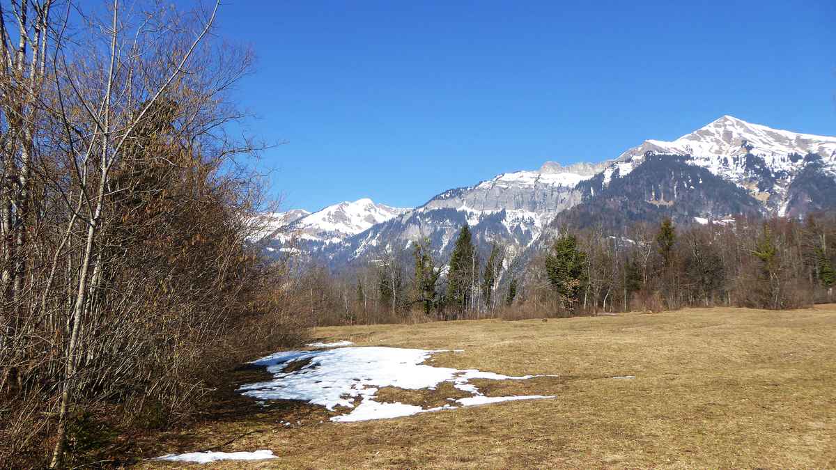 Spärliche Schneereste