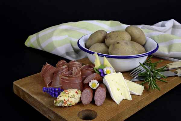 Pellkartoffeln mit Zutaten