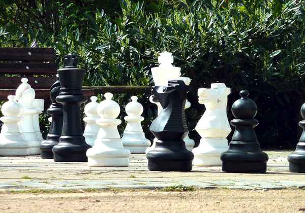 Schach im Freien